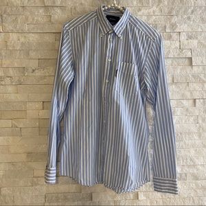 Faconnable Vertical Striped Dress Shirt